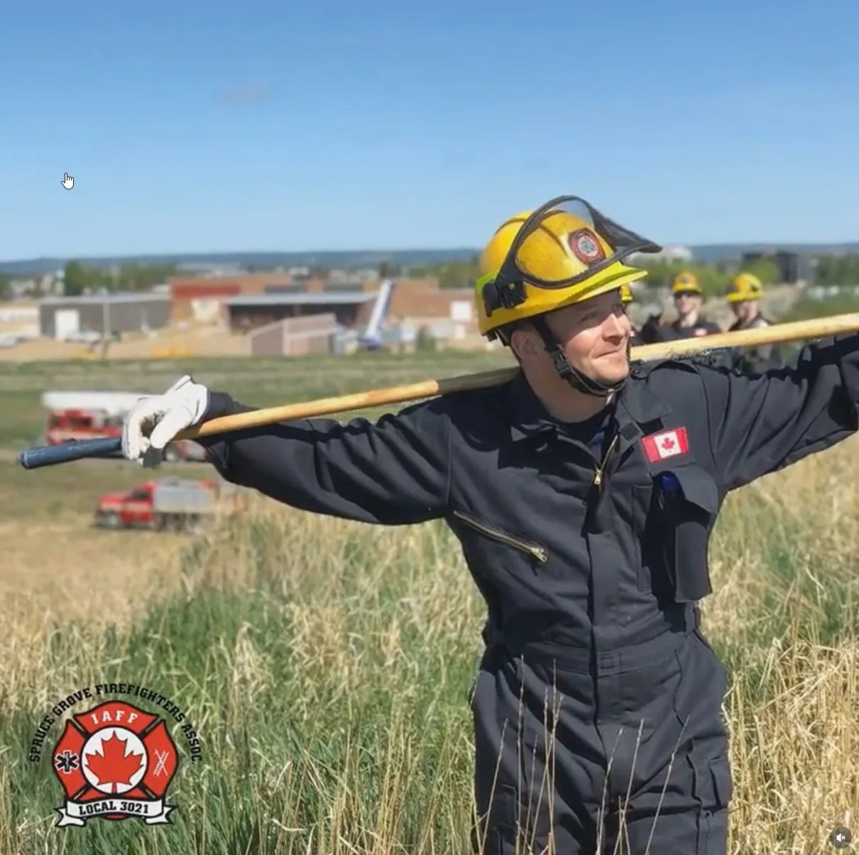 SGFF member during wildland training